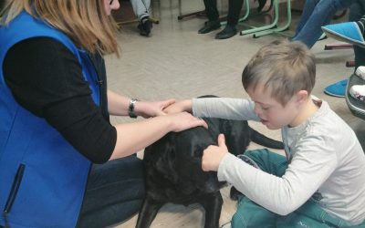 Obisk nove štirinožne prijateljice Brine